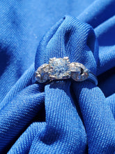 Load image into Gallery viewer, Genuine Earth mined Cushion cut Diamond Art Deco Engagement Ring Antique Platinum Setting