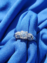 Load image into Gallery viewer, Genuine Earth mined Cushion cut Diamond Art Deco Engagement Ring Antique Platinum Setting