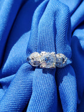 Load image into Gallery viewer, Genuine Earth mined Cushion cut Diamond Art Deco Engagement Ring Antique Platinum Setting