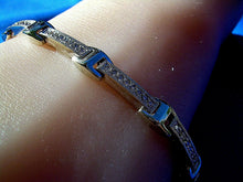 Load image into Gallery viewer, Genuine Le Vian Diamond Tennis Bracelet Designer Line 14k Gold 7.5" inch long