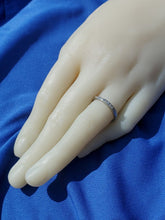 Load image into Gallery viewer, Earth Mined European Diamond Deco Wedding Band Vintage Antique Platinum Eternity Ring