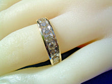 Load image into Gallery viewer, 1.32 carat Earth mined Diamond Deco Wedding Band Half Eternity Anniversary Ring 14k Gold
