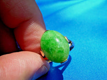 Load image into Gallery viewer, Earth mined green Jade Deco Engagement Ring Antique Hand Crafted Solitaire 14k Gold