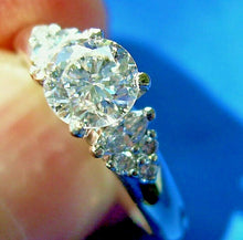 Load image into Gallery viewer, Earth Mined Diamond Deco Engagement Ring Unique Design 14k White Gold Solitaire
