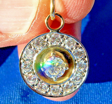 Load image into Gallery viewer, Earthmined Diamond ART Deco Pendant Vintage Style Halo Design Charm Necklace 14k