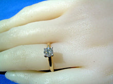 Load image into Gallery viewer, Earth mined Round Brilliant Diamond Solitaire Designer 14k Gold Engagement Ring