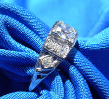 Load image into Gallery viewer, EARTH MINED European Diamond Deco Engagement Ring Antique Platinum Solitaire