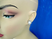 Load image into Gallery viewer, Elegant Pearl Diamond European Earrings Unique Design Deco Syle Button Studs