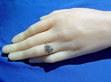 Load image into Gallery viewer, Elegant Earth mined 1.60 carat Diamond Art Deco Engagement Ring Antique Platinum Solitaire size 6.5