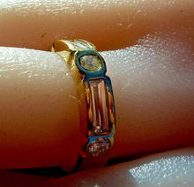 Load image into Gallery viewer, 1 carat Earth mined Diamond Deco Wedding Band Vintage Style Anniversary Ring