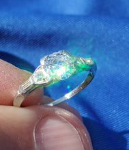 Load image into Gallery viewer, Earth mined European cut Diamond Art Deco Platinum Engagement Ring Vintage Antique Natural Diamonds Solitaire