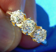 Load image into Gallery viewer, 1 CARAT Earth mined Diamond Deco Wedding Band Victorian Antique Cushion cut Ring
