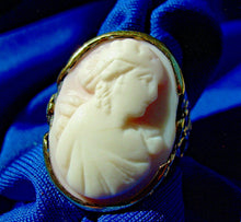 Load image into Gallery viewer, Angel Skin Mediterranean Coral Antique Engagement Ring 14k Victorian Setting 4.5