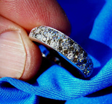 Load image into Gallery viewer, LeVian Special Diamond Wedding Band White gold Designer Anniversary Ring 9