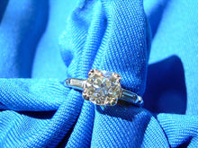 Load image into Gallery viewer, RARE ANTIQUE NATURAL DIAMOND DECO ENGAGEMENT RING 0.88 CARAT SOLITAIRE IN SOLID PLATINUM GIA APPRAISAL