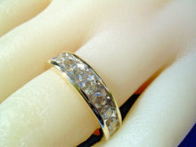 Load image into Gallery viewer, 1.32 carat Earth mined Diamond Deco Wedding Band Half Eternity Anniversary Ring 14k Gold