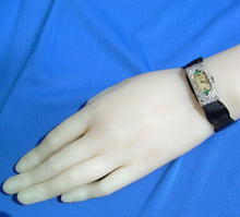 Load image into Gallery viewer, Rare Vintage Art deco Diamond Emerald Sapphire Deco Watch. Rolex Movement. Antique Platinum Case