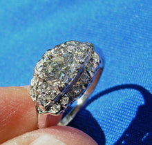 Load image into Gallery viewer, 1 carat Earth mined Diamond Art Deco Engagement Ring Vintage Antique Platinum Solitaire