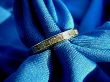 Load image into Gallery viewer, Earth mined Diamond Baguette and Round Wedding Band 14k White Gold Deco Style Anniversary Ring