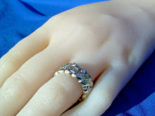 Load image into Gallery viewer, Genuine Diamond Art Deco Wedding Band Antique Eternity Anniversary Ring SIZE 6