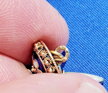 Load image into Gallery viewer, Elegant Unique Art Deco 14K Gold Cufflinks Rare Signed Antique Enamel Buttons