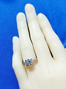 2 caral Earth mined European cut Diamond Art Deco Engagement Ring Antique Platinum Solitaire
