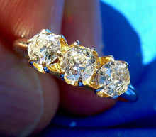 Load image into Gallery viewer, 1 CARAT Earth mined Diamond Deco Wedding Band Victorian Antique Cushion cut Ring