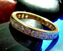 Load image into Gallery viewer, Earth mined Diamond Deco Wedding Band Eternity Anniversary Ring Size 6.5