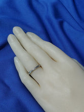 Load image into Gallery viewer, Earth Mined European Diamond Deco Wedding Band Vintage Antique Platinum Eternity Ring