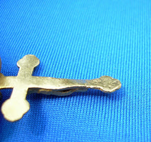 Load image into Gallery viewer, Antique Solid 18K Gold Cross Pendant Rare Find Unique Charm Roman Artifact
