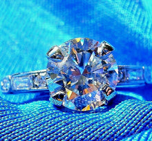 Load image into Gallery viewer, 2 carat Earth mined European cut Diamond Deco Engagement Ring Antique Platinum Solitaire