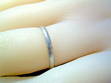 Load image into Gallery viewer, Antique Platinum Deco Wedding Band Elegant Engraved Estate Anniversary Ring size 5.25