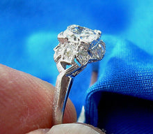 Load image into Gallery viewer, 0.79 carat Earth mined Diamond Deco Engagement Ring Antique Platinum Solitaire size 5.75