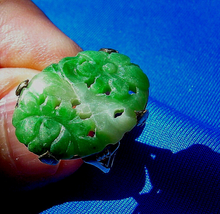 Load image into Gallery viewer, Earth mined Jade Antique Deco Ring Victorian Engagement Ring Setting 18k Gold