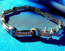 Load image into Gallery viewer, Genuine Le Vian Diamond Tennis Bracelet Designer Line 14k Gold 7.5" inch long