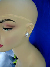 Load image into Gallery viewer, Elegant Pearl Diamond European Earrings Unique Design Deco Syle Button Studs