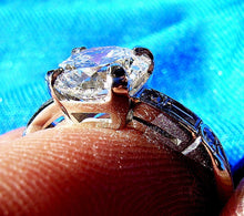 Load image into Gallery viewer, 2 carat Earth mined European cut Diamond Deco Engagement Ring Antique Platinum Solitaire