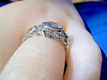 Load image into Gallery viewer, 1.50 carat Earth mined European cut Diamond Engagement Ring Vintage Deco Platinum Solitaire