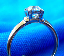 Load image into Gallery viewer, Earth mined European cut Diamond Deco Engagement Ring Vintage Cushion Solitaire