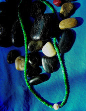 Load image into Gallery viewer, Earth mined Emerald South Seas Pearl Necklace 14k Gold Clasp and Spacers 18" inch long