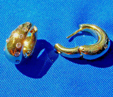 Load image into Gallery viewer, Elegant Genuine POMELLATO Diamond Earrings Fine European Designer 18k Gold Hoops