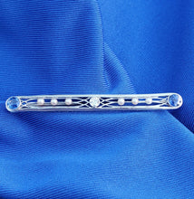 Load image into Gallery viewer, Earth mined Sapphire Pearl Diamond Antique art Deco Brooch Victorian Platinum Filligree