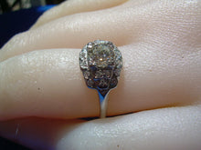 Load image into Gallery viewer, 1 carat Earth mined Diamond Art Deco Engagement Ring Vintage Antique Platinum Solitaire