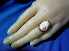 Load image into Gallery viewer, Angel Skin Mediterranean Coral Antique Engagement Ring 14k Victorian Setting 4.5