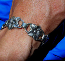 Load image into Gallery viewer, Vintage Art Deco Designer Sterling Silver 925 Denmark Link Panel Bracelet
