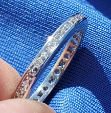Load image into Gallery viewer, Earth Mined European Diamond Deco Wedding Band Vintage Antique Platinum Eternity Ring