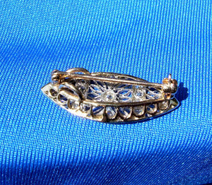 Earth mined Diamond Art Deco Brooch Special Antique Platinum Filigree Pendant Charm