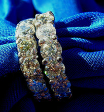 Load image into Gallery viewer, EARTH MINED Diamond Deco Wedding Band Antique Style Eternity Anniversary Ring size 5.5