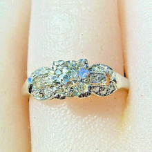 Load image into Gallery viewer, Genuine Earth mined Cushion cut Diamond Art Deco Engagement Ring Antique Platinum Setting