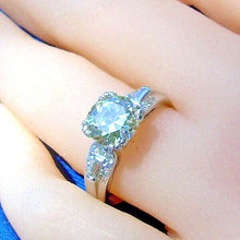 Load image into Gallery viewer, Earth mined European cut Diamond Art Deco Engagement Ring Vintage Antique Platinum Solitaire